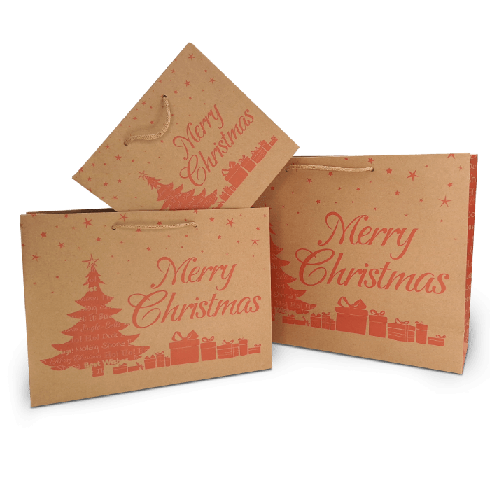 Christmas Eco Luxury Carrier Bags