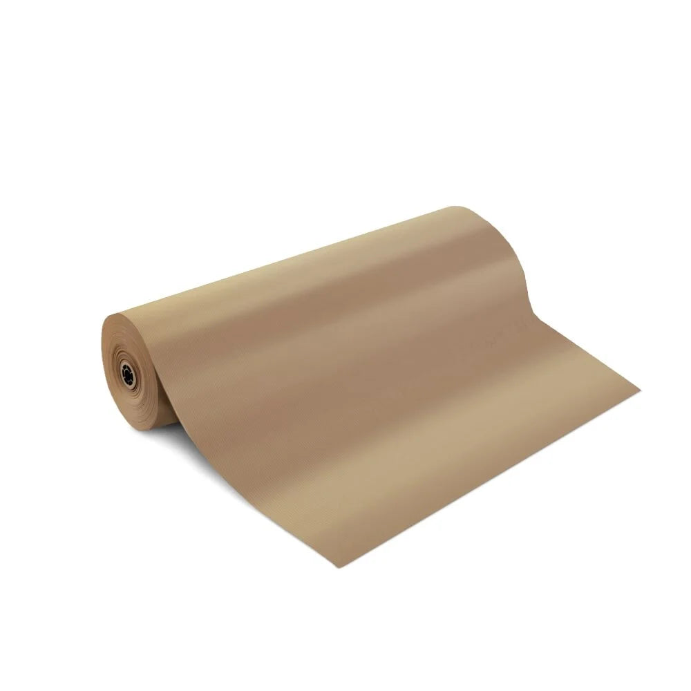 Brown Kraft Paper Roll, Ribbed - 250m