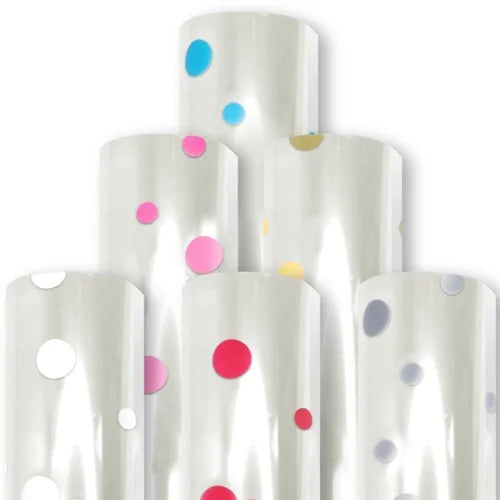 Cellophane Wrap - Large Dot Pattern (50m rolls)