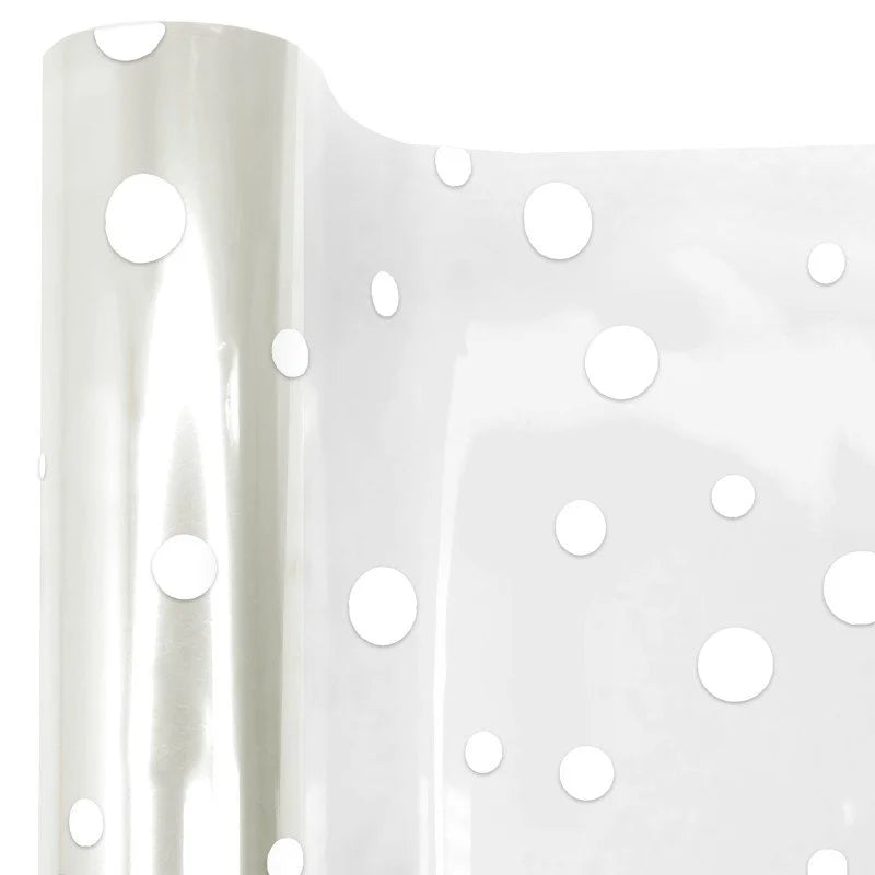 Cellophane Wrap - Large Dot Pattern (50m rolls)