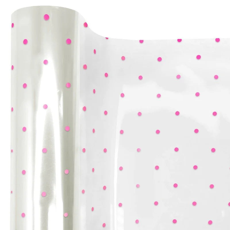Cellophane Wrap - Small Dot Pattern (100m rolls)