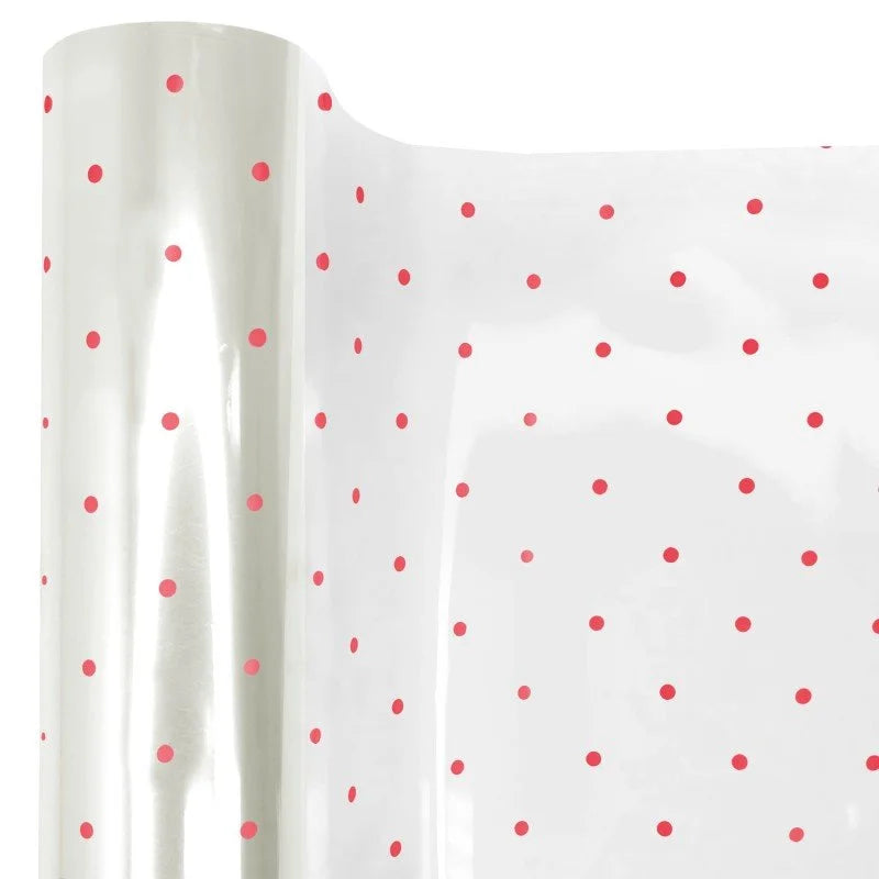 Cellophane Wrap - Small Dot Pattern (100m rolls)
