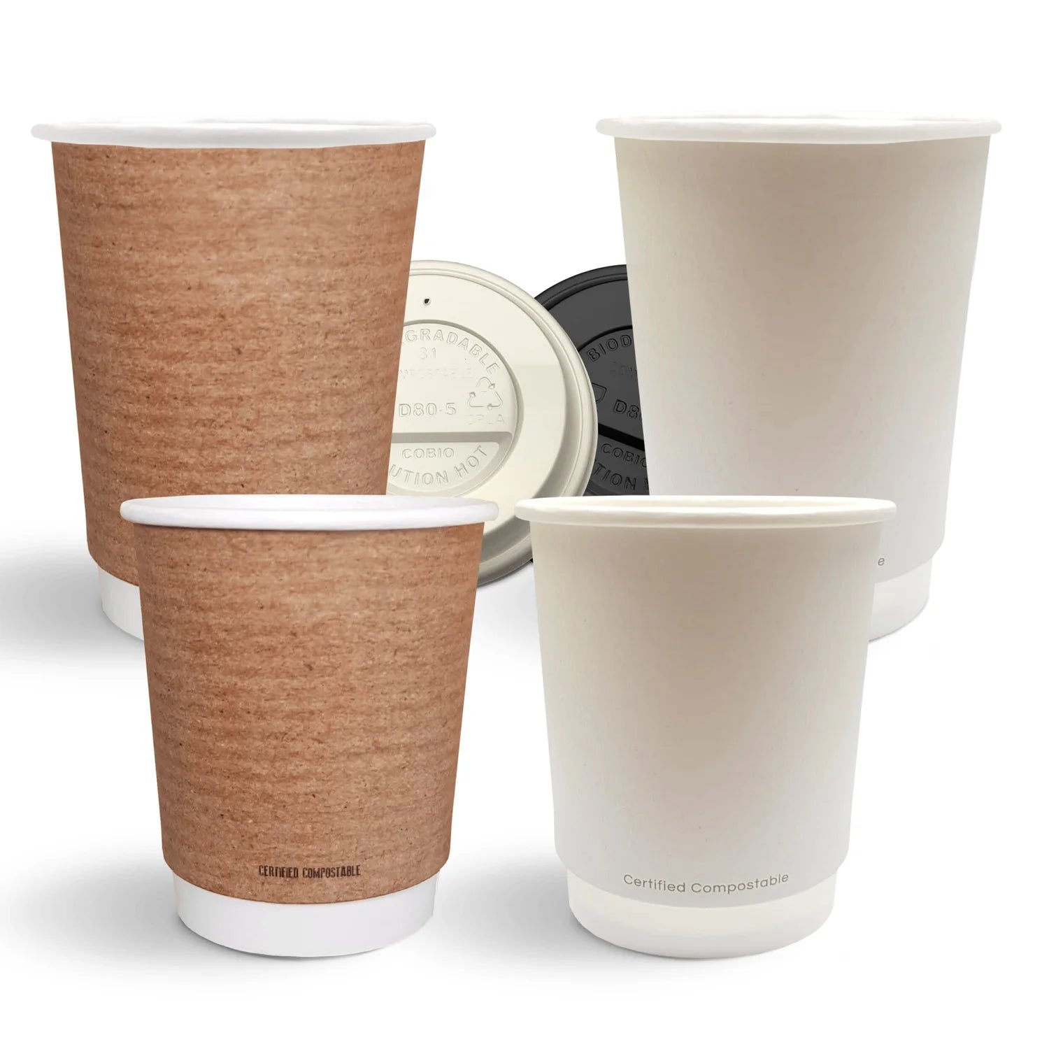 Double Wall Coffee Cups - Compostable