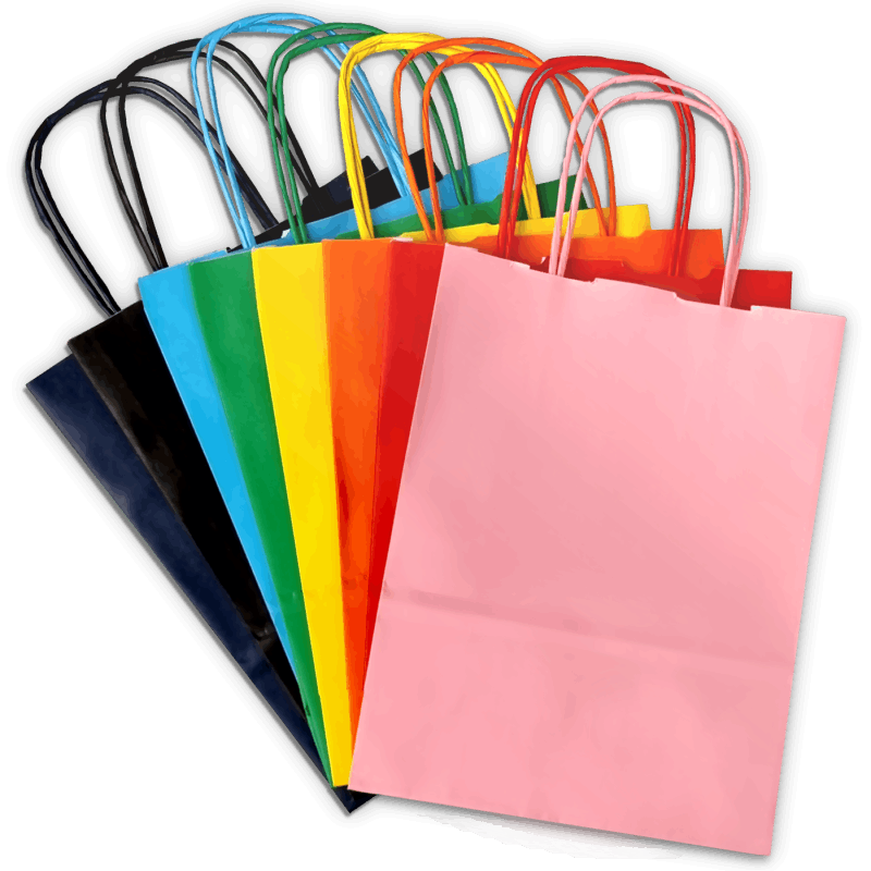 Coloured Paper Carrier Bags