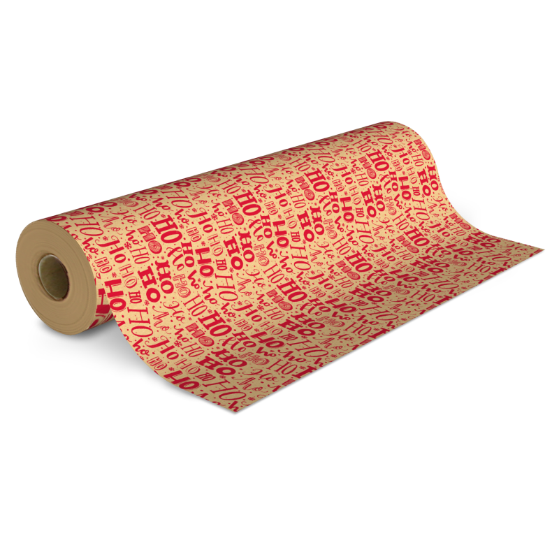 Christmas Kraft Brown HO HO HO! Paper