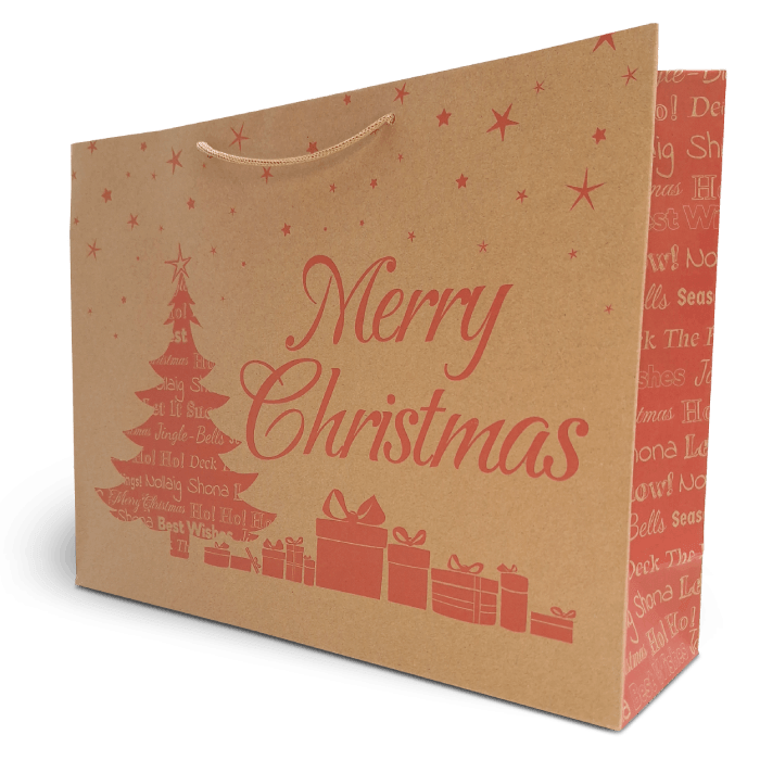 Christmas Eco Luxury Carrier Bags