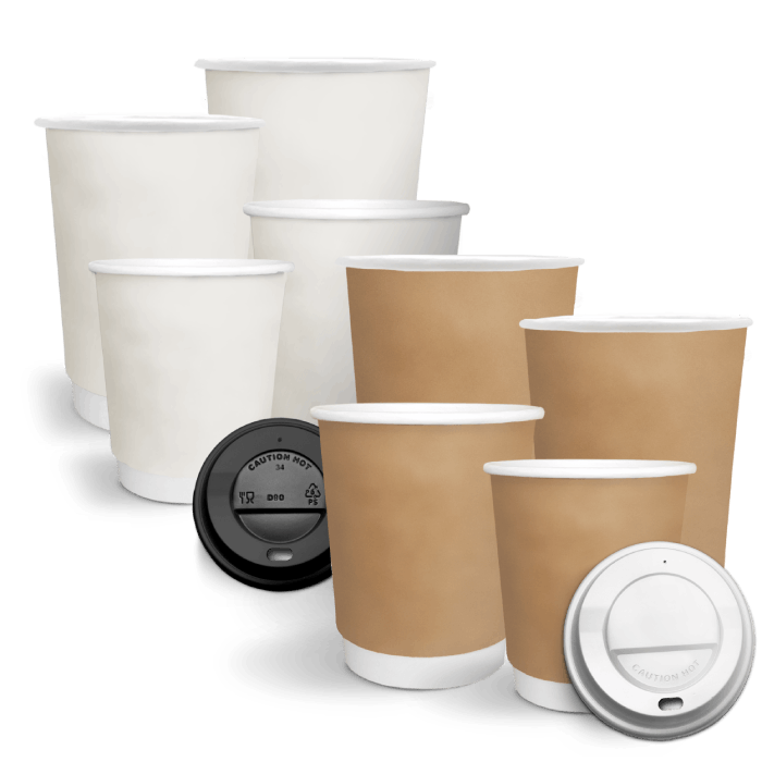 Double Wall Coffee Cups - Recyclable