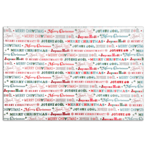 Christmas Patterned Tissue Paper - 3 Designs