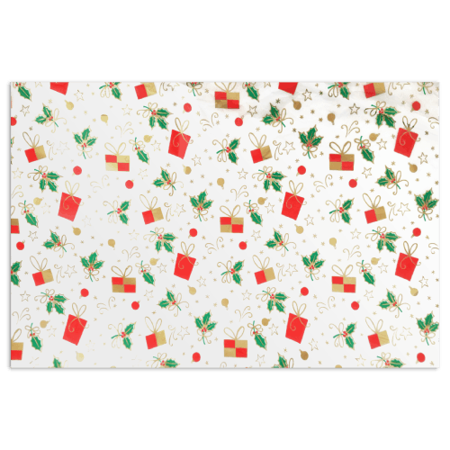 Christmas Patterned Tissue Paper - 3 Designs