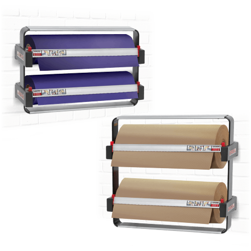 Wall Mounted Gift Wrap Dispensers - Double Roll