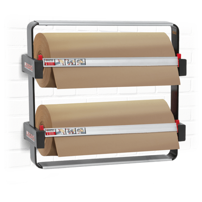 Wall Mounted Gift Wrap Dispensers - Double Roll