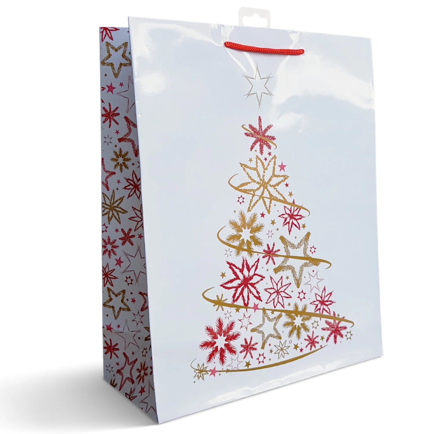 Christmas Carrier Bags – White
