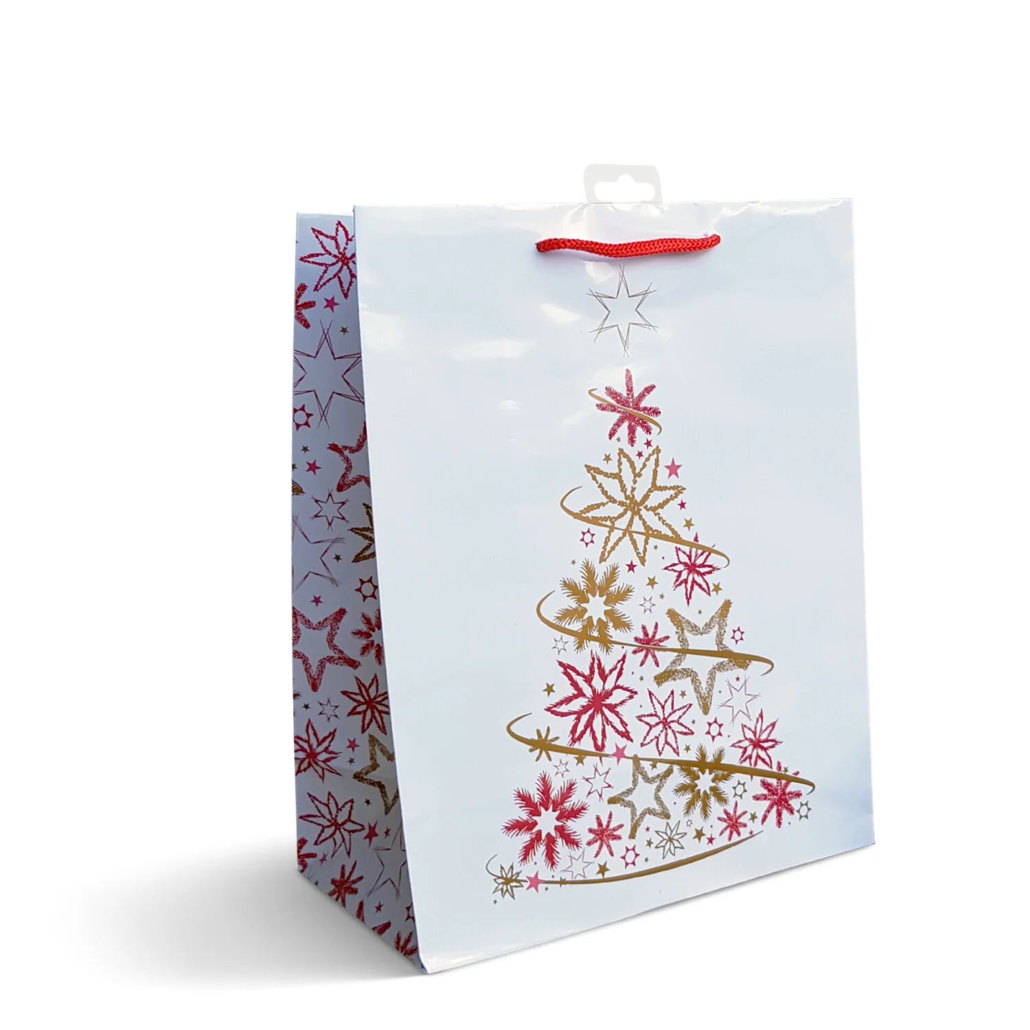 Christmas Carrier Bags – White