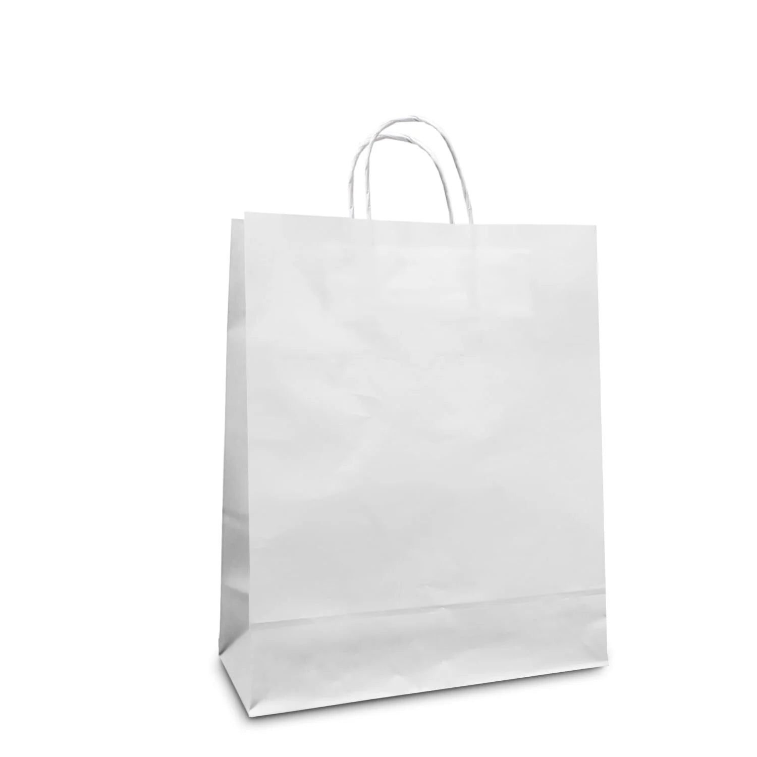 White Paper Carrier Bags - 4 sizes