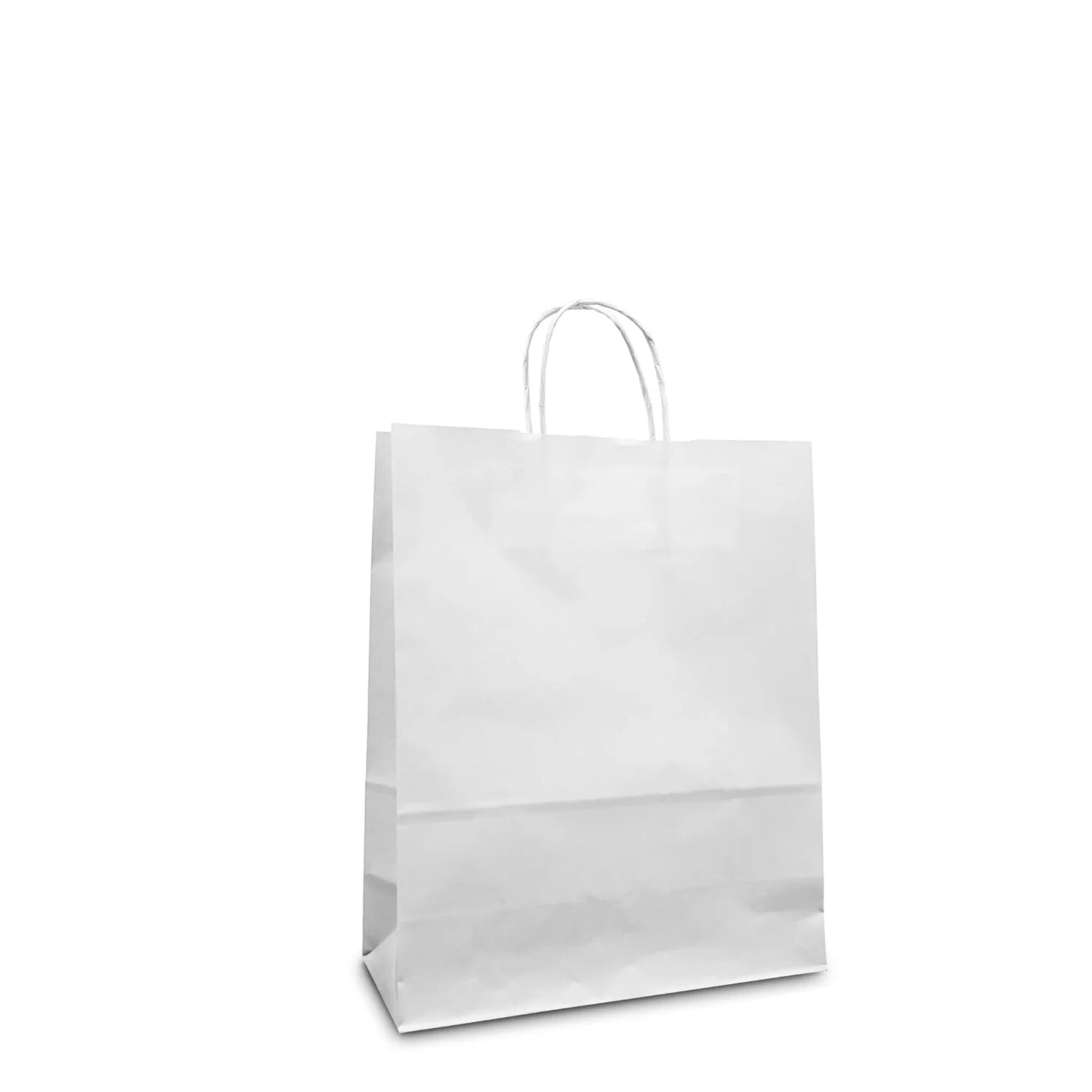 White Paper Carrier Bags - 4 sizes