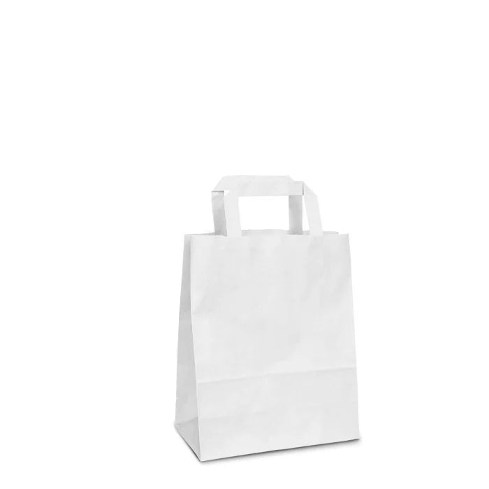White Paper Carrier Bags - 4 sizes